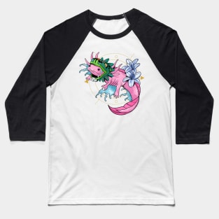 mayan axolotl Baseball T-Shirt